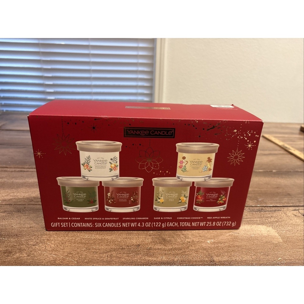 Yankee Candle Holiday Candle Variety, 4.3 Ounce (Pack of 6)